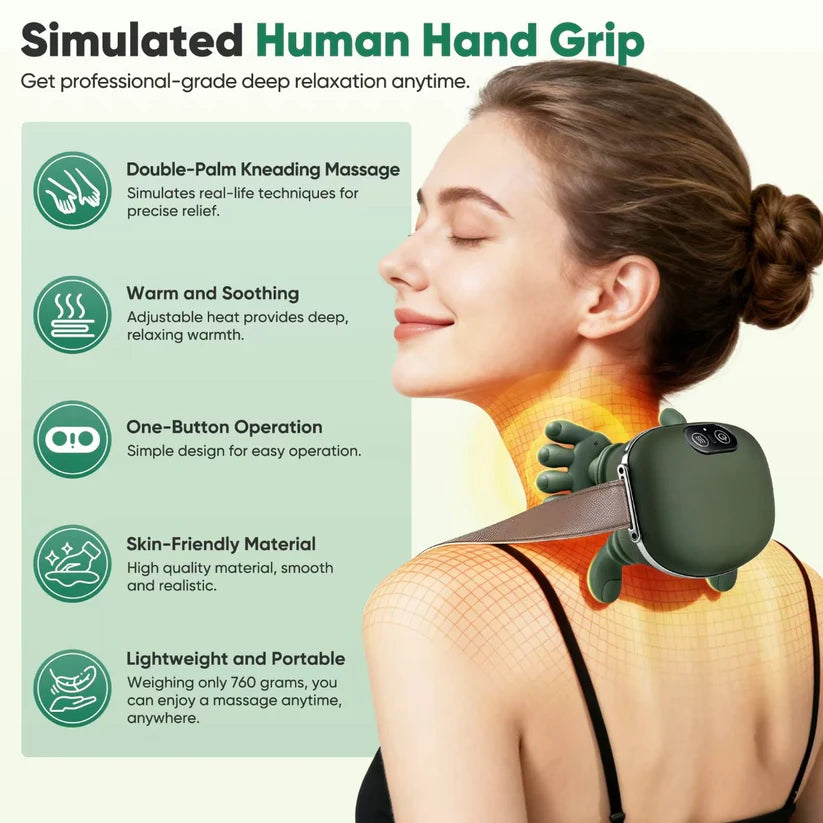 HealCurve Electric 4D Neck & Back Massager – Pain & Muscle Relief
